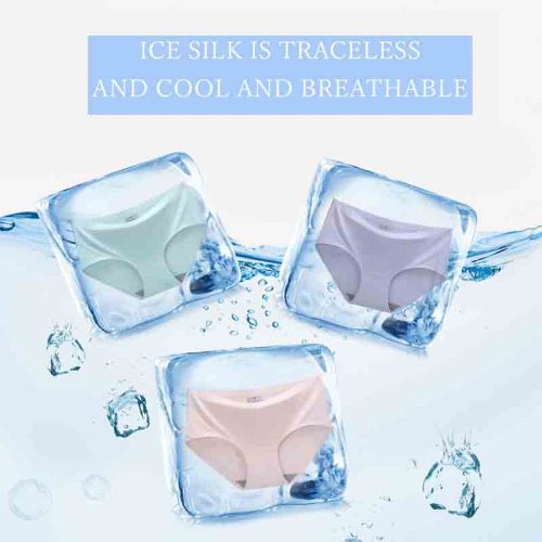China Made Soft Sexy Seamless Ice Silk Panty for Women