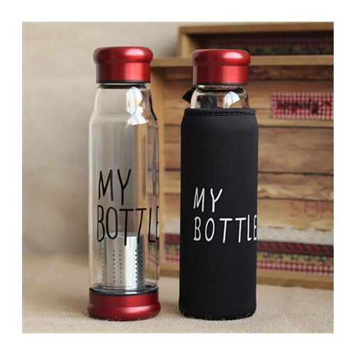tea-infuser-water-bottle-glass-my-bottle-550ml-bpa-free 500 ml My bottle Glass water bottle -Glass Water Bottle