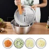 Stainless steel 3 in 1 vegetable cutter & drain basket, 3 In 1 Multifunctional Stainless Steel Basin With Vegetable Cutter + Drain Basket.